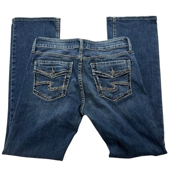 Silver Jeans Suki Slim Boot Medium Wash Denim Pants Womens 30x31 Casual Bootcut - Picture 1 of 16